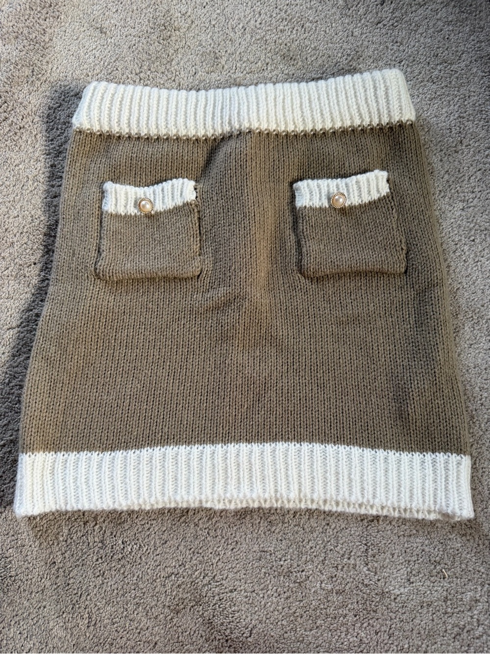 Shein Sweater Knit Pocket Mini Skirt